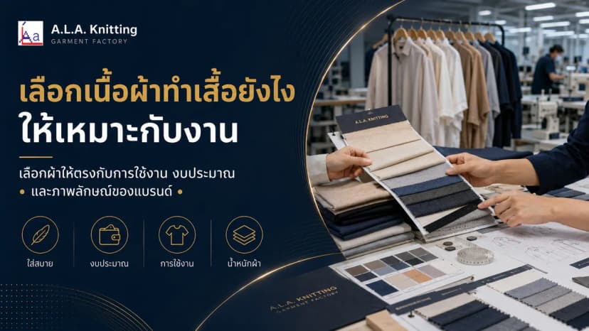 เลือกเนื้อผ้าทำเสื้อยังไงให้เหมาะกับงาน