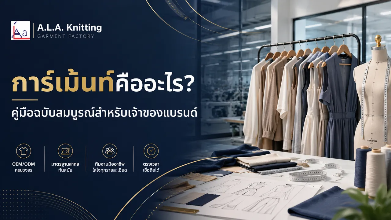 การ์เม้นท์คืออะไร? ทุกสิ่งที่เจ้าของแบรนด์ต้องรู้เกี่ยวกับโรงงานการ์เม้นท์
